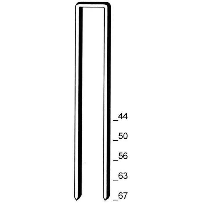 Agrafes de "Type Q"- galvanisé, fortement galvanisé- 44 à 63 mm de long