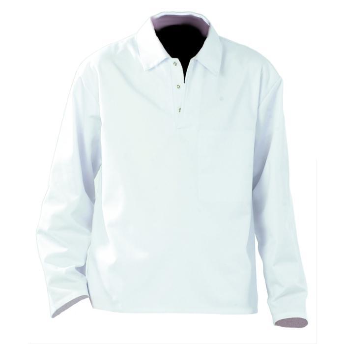 Camicia da lavoro "Food" - tessuto misto - colore bianco