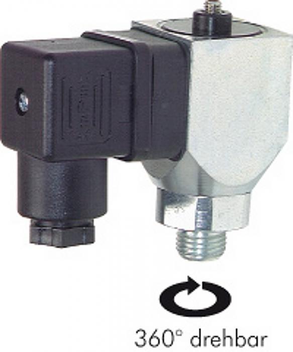 Druckschalter - Wechsler - bis 200 bar - Anschluss 1/4" AG - Anschlusss Stecker DIN 43560