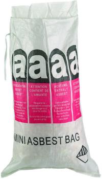 Mini-Asbestbag - Polypropylen - 70 cm x 110 cm - Farbe weiß