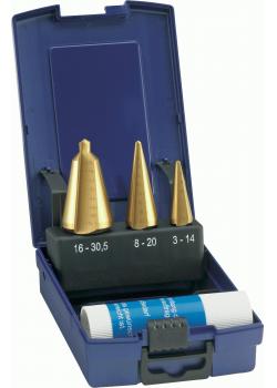 Twist Drill Bit Set - Drilling Range 3-30,5 mm - TiN-Coated - Straight Grooved -
