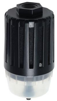 Abluft Schalldämpfer mit Feinfilter -  90/110mm Kunststoff