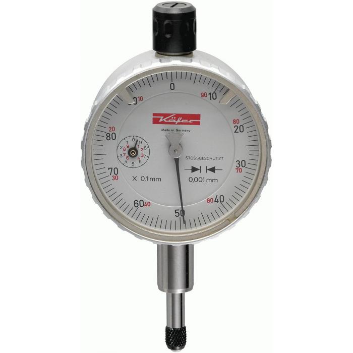 cadran micrométrique avec un équipement cadran indicateur de mesure - Plage de mesure 1 mm - Ø 40-58 mm - Käfer