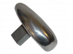Oval ambolt - aluminium (LxBxH) - LxBxH=275x155x120 mm, vægt 2.815 g.