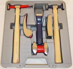 Riktverktyg sats "Profi" - 6 delar - hammare och mothåll