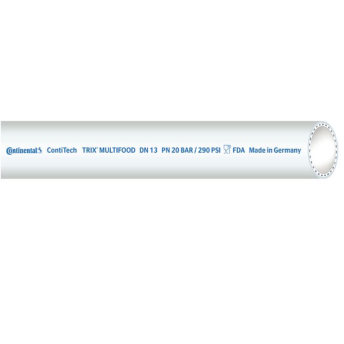 TRIX® MULTIFOOD - blanc - Ø intérieur 13 à 25 mm - 20 bar - 40 m - Prix au rouleau