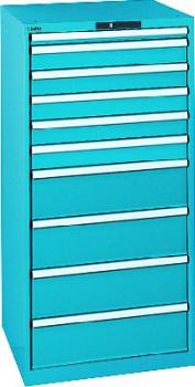 Schubladenschrank - 10 Schubladen 200 kg - Höhe: 1450 mm - Breite 717