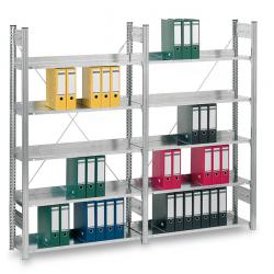 Filing shelves 750 mm width - one-sided use - galvanized surface