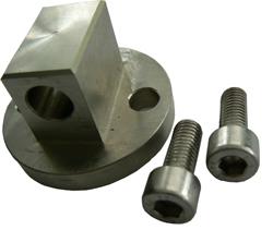 Svängfäste kopplingslänk - rostfritt stål - för cylinder ISO 6431