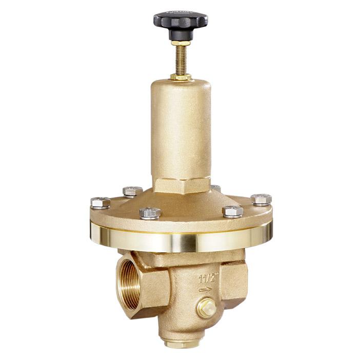 Pressure Regulating Valve For Compressed Air And Gases - Red Brass - G 1/4" To G