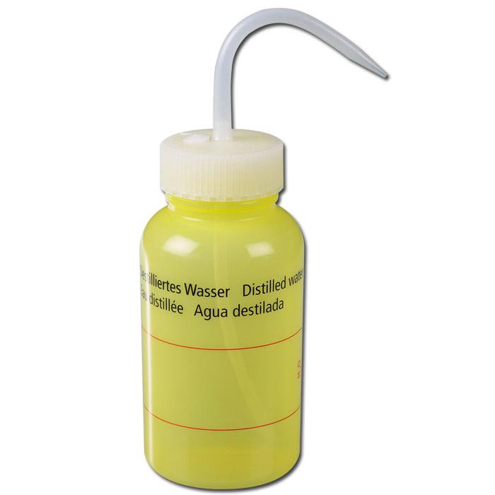 Sikkerhed vask flasker - kapacitet 500 ml - med / uden tryk