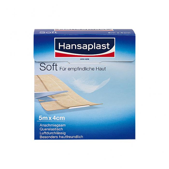 Hansaplast SOFT - polyamidväv - huden