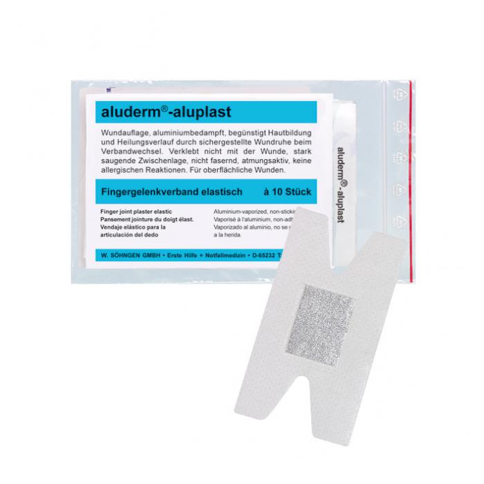 aluderm® aluplast - elastiskt fingerförband - färg vit - 4,0x7,2 cm