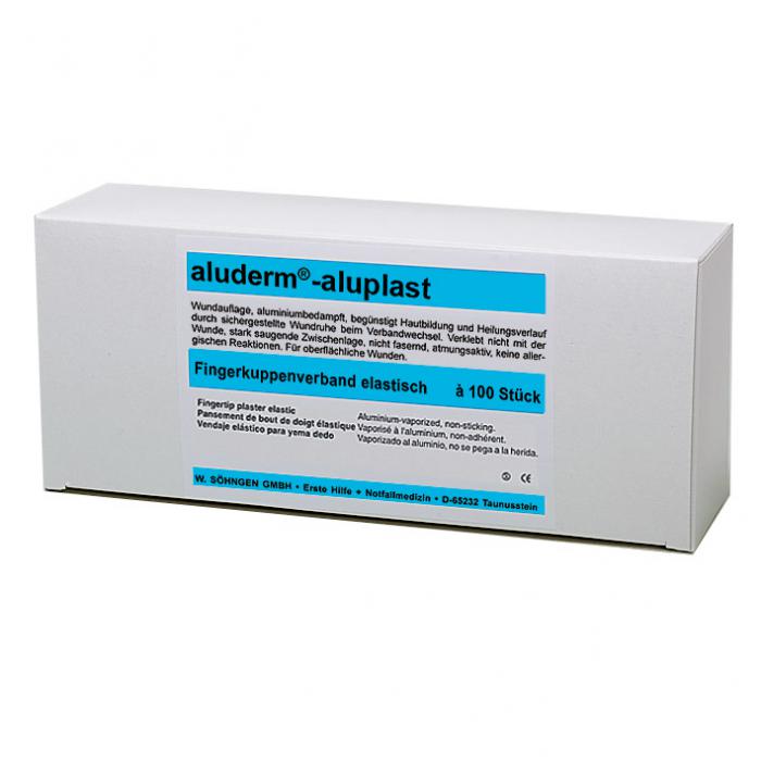 aluderm®-aluplast - elastyczny bandaż palec - kolor biały - 4,3x7,2 cm