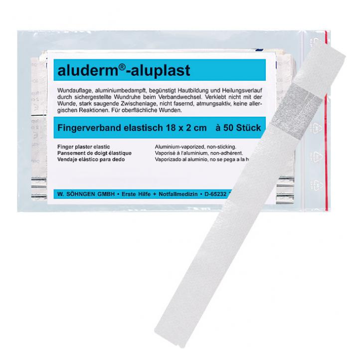aluderm®-aluplast elastyczny opatrunek palca 18x2 cm - kolor biały