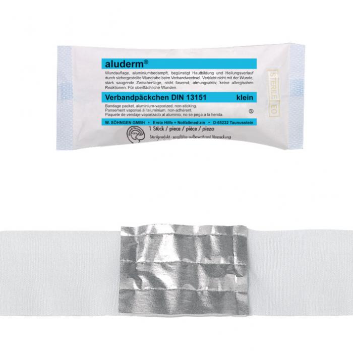 aluderm® Verbandpäckchen - DIN 13151 - Polyestervlies