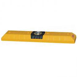 Guide barrier - PPC - 1000x200x90mm - yellow - with cats' eyes