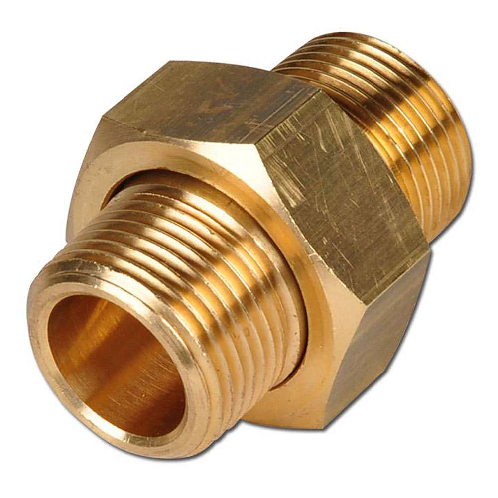 Hexagon Union Separaple With Male Thread - Conical Sealing - Brass