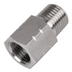 Reducing nipple - stainless steel 1.4571 - con. Male NPT 1/8" to NPT 3/4" - cyl. female G 1/8" to G 3/4" - PN 40