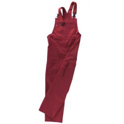Salopette - con tasca portametro - bretelle elastiche - colore rosso