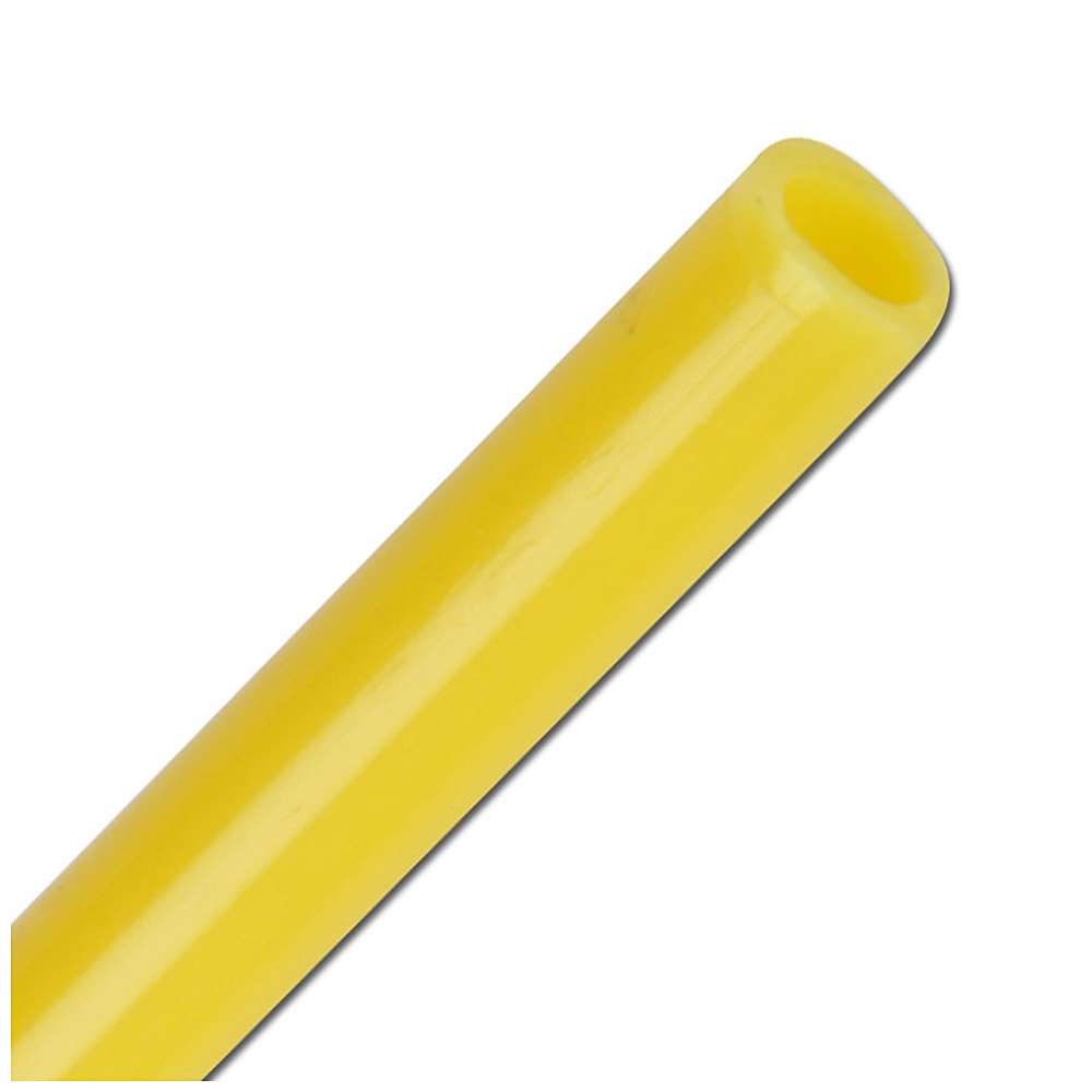 Tuyau en polyamide - jaune - Ø intérieur 2 à 11 mm - Ø extérieur 3 à 15 mm - 15 à 44 bar - Prix au rouleau