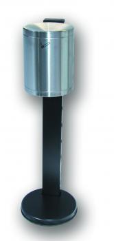 Posacenere di sicurezza a colonna "Rondo Maxi" - Vol. ca. 6 litri - acciaio inox
