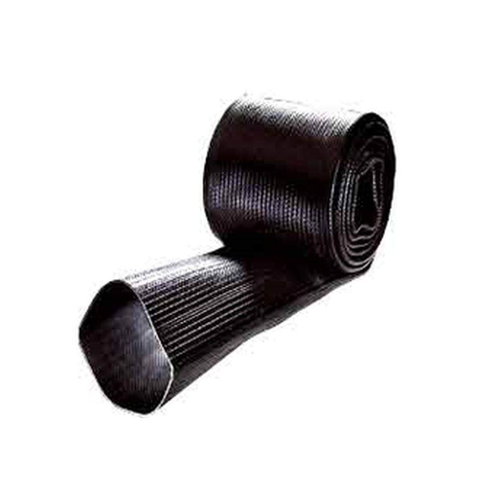 Tuyau plat Mantex® - noir - Ø intérieur 21,5 à 26,4 mm - épaisseur de paroi 1,6 mm - prix au mètre et au rouleau