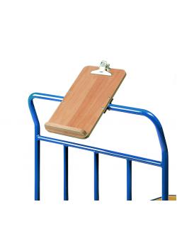 Schreibtafel für DIN A 4 - aus Holz - für Transportwagen