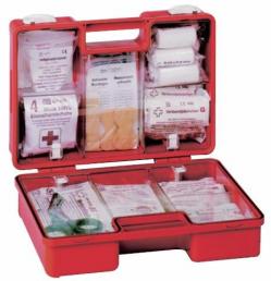 First Aid Kit - riempito - per la gestione e il commercio - DIN 13157