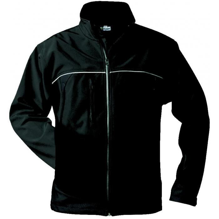 Soft shell jacket "Alpha" - 100% Polyester - black