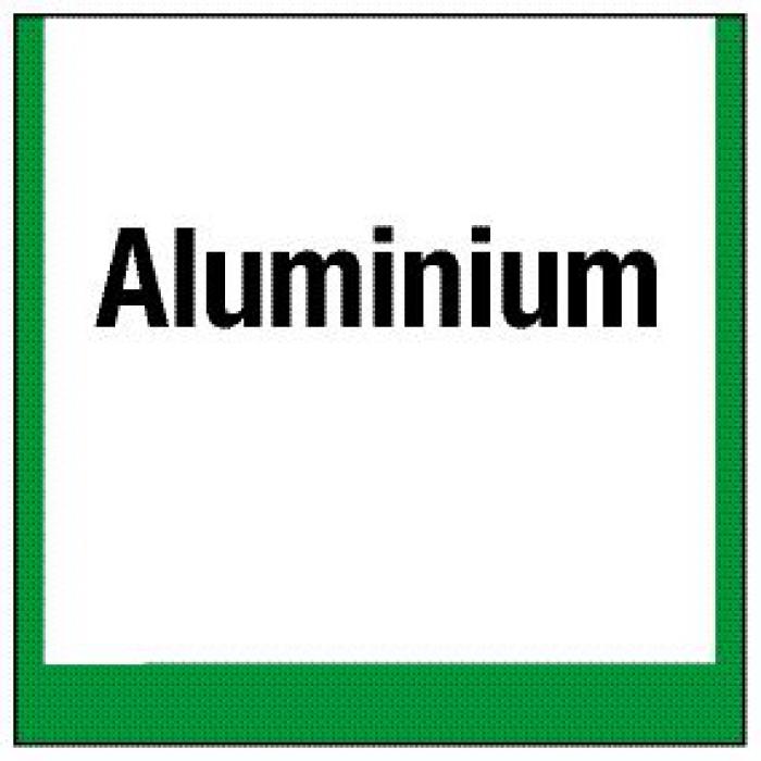 Umweltschild "Sammelbehälter für Aluminium"