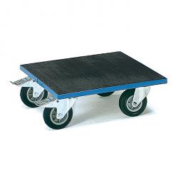 plate-forme Roll - 400 kg - avec plateforme en bois avec du caoutchouc rainuré