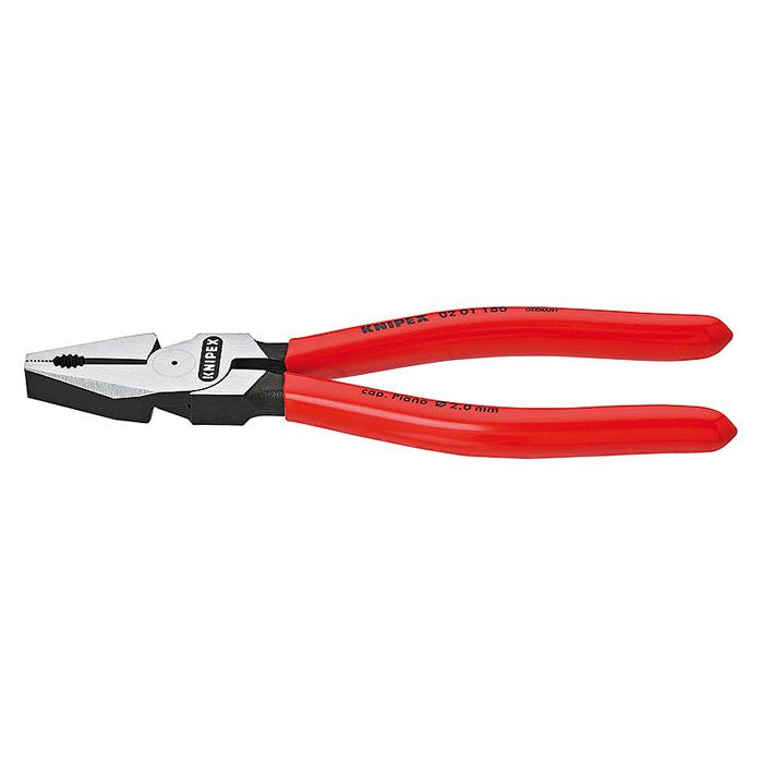Leverage Combination Pliers - chemically blacked - polished - plastic coated