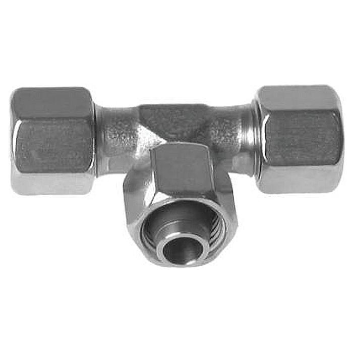 T-skjæring ringskrueforbindelse - serie L - rustfritt stål 1.4571 - rør Ã˜ til 6 mm - IG M12 x 1,5 til M52 x 2 mm - PN til 315
