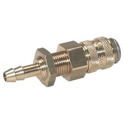 Schott coupling socket DN5 - hose nozzle - brass