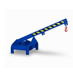 Load arm for pedestrian stacker - rigid, inclination 25 ° - depth 1500 mm - load 350-1000 kg - galvanized