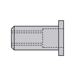 CAP® blind rivet nuts GESIPA® - aluminum - standard round head - closed - price per pack