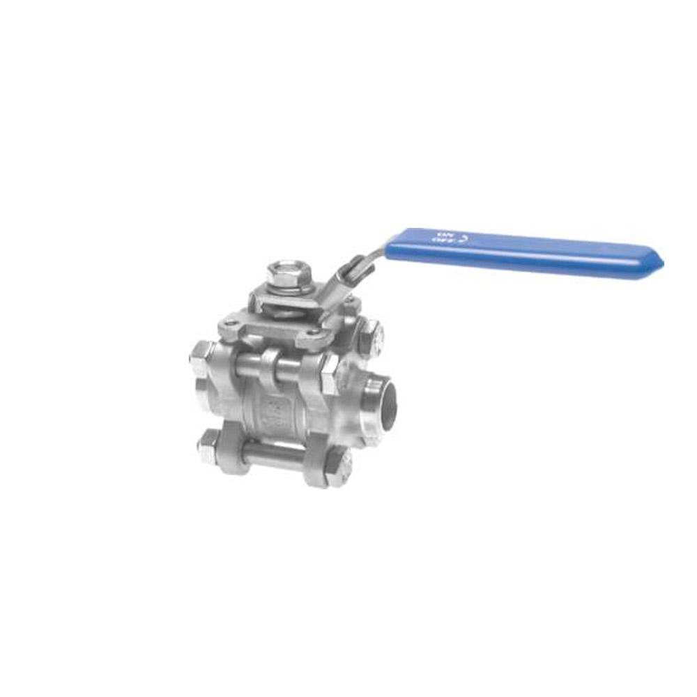 Ball valve Eco-Line - stainless steel - 2-way - full passage - welding end Ã˜ 13.5 to 114.3 mm - PN 0 to 63
