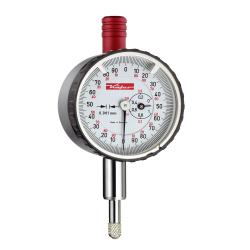 Precyzyjny czujnik zegarowy KM 4/5 S - zakres pomiarowy 5 mm - obrót wskazówki 0,5 mm - z ochroną przed wstrząsami