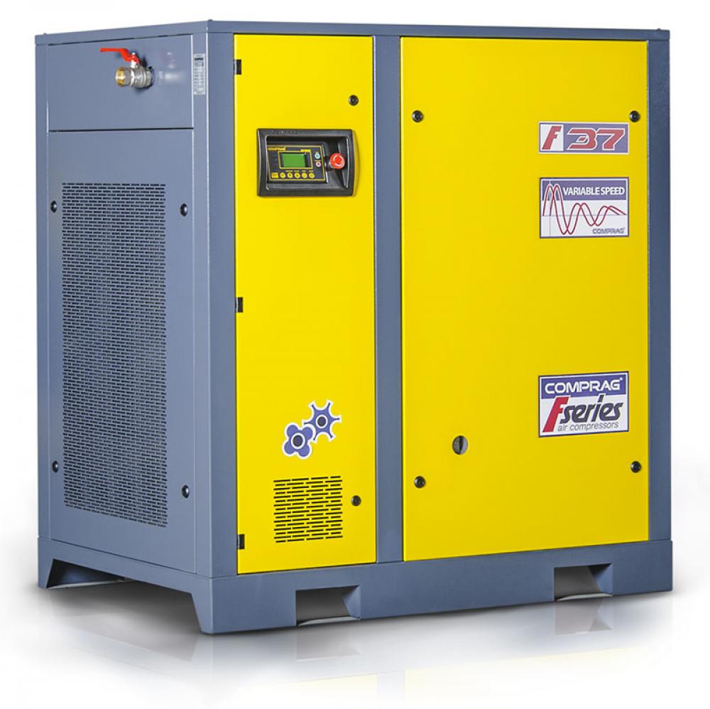 Skruekompressor FV-serien - 30 til 37 kW - 5 til 10 bar - volumenflow op til 6,5 m³/min - 400 V/3 Ph/50 Hz - med variabel hastighedsregulering