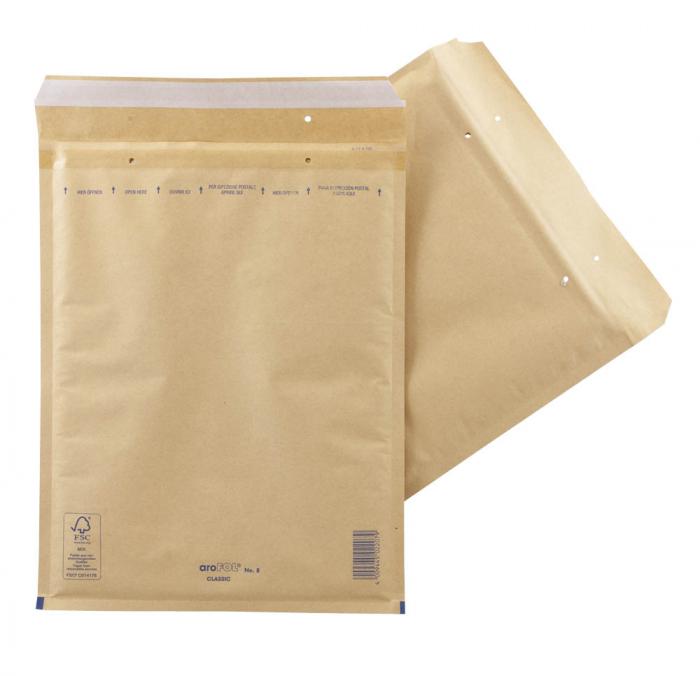 Polstrede konvolutter - brune eller hvite - 50-200 stykker