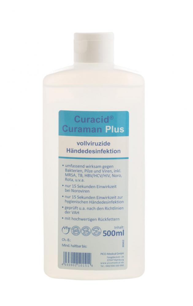 Hand sanitizer - Curacid® Curaman Plus - bactericidal, fungicidal and virucidal