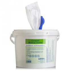 Desinfektionsmedel våtservetter - Curacid® Medical våtservetter XL - med och utan dispenser skopa