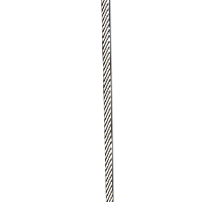 Cable de descente - acier inoxydable - Ø 1,25 mm - longueur 10-50 m