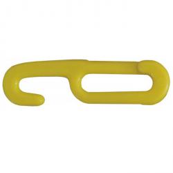 Kroge til plast kæde - 6 mm - per pakke 100 stykker - gul / sort / rød