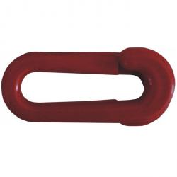 Safety link for plastic chain - 6 mm black / red - per pcs or 100 pcs..