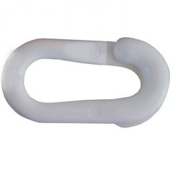 Safety link for plastic chain - 8 mm - white