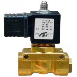 Magnetventil - 2/2-Wege - Messing - für Kolbenkompressoren - IG G 3/8" - stromlos geöffnet - 230 V AC - PN 0,3 bis 15