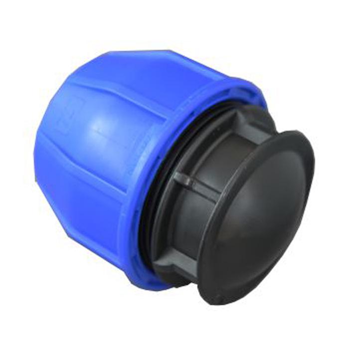 Verschlusskappe - Polypropylen - für PE-Rohre - Rohr-Ø außen 20 bis 110 mm - PN 12,5 bis 16