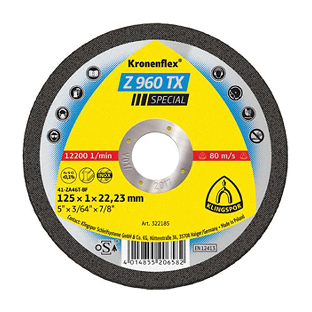 Cutting disc - Z 960 TX Special - straight version - pack of 25 pieces - price per pack